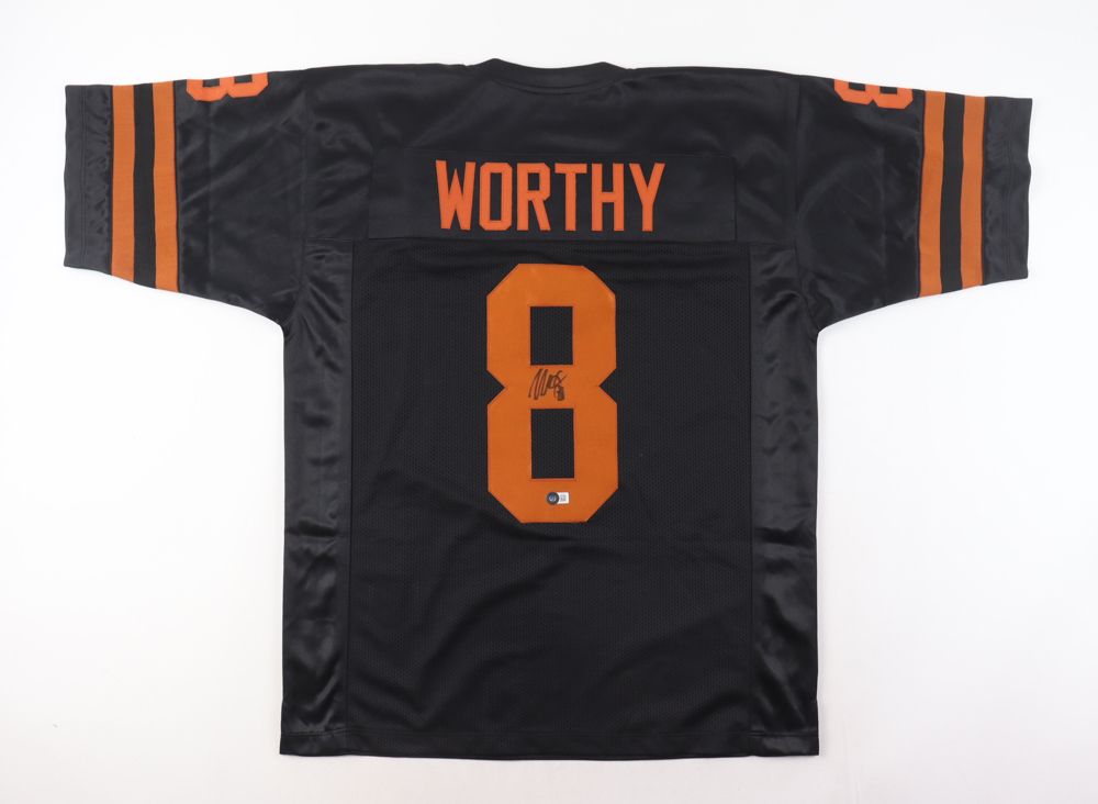 Xavier Worthy Signed Texas Longhorns Jersey (Beckett)