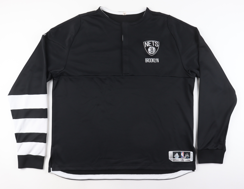 Brook Lopez Game-Used Brooklyn Nets Warm-Up Jacket (Steiner & Fanatics) & Robin Lopez Signed Charlotte Hornets 8x10 Photo (JSA)