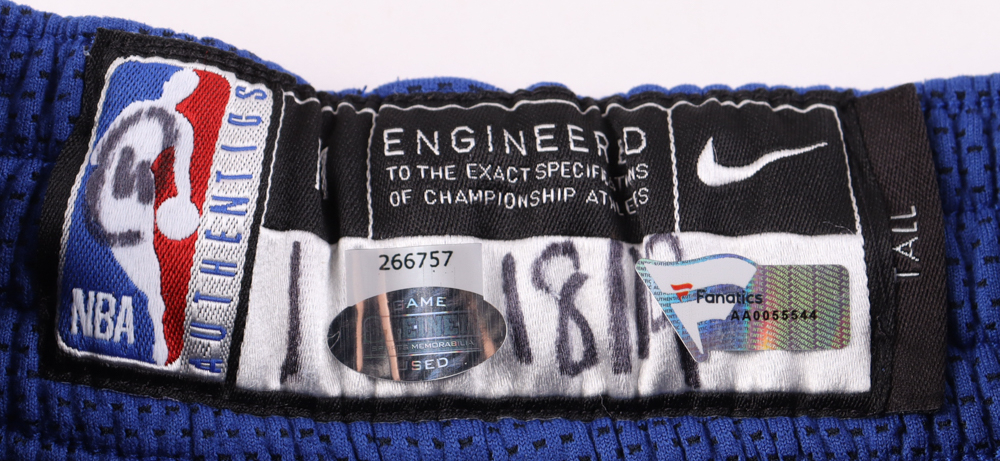 Emmanuel Mudiay Game-Used New York Knicks Pre-Game Shorts (Steiner & Fanatics)