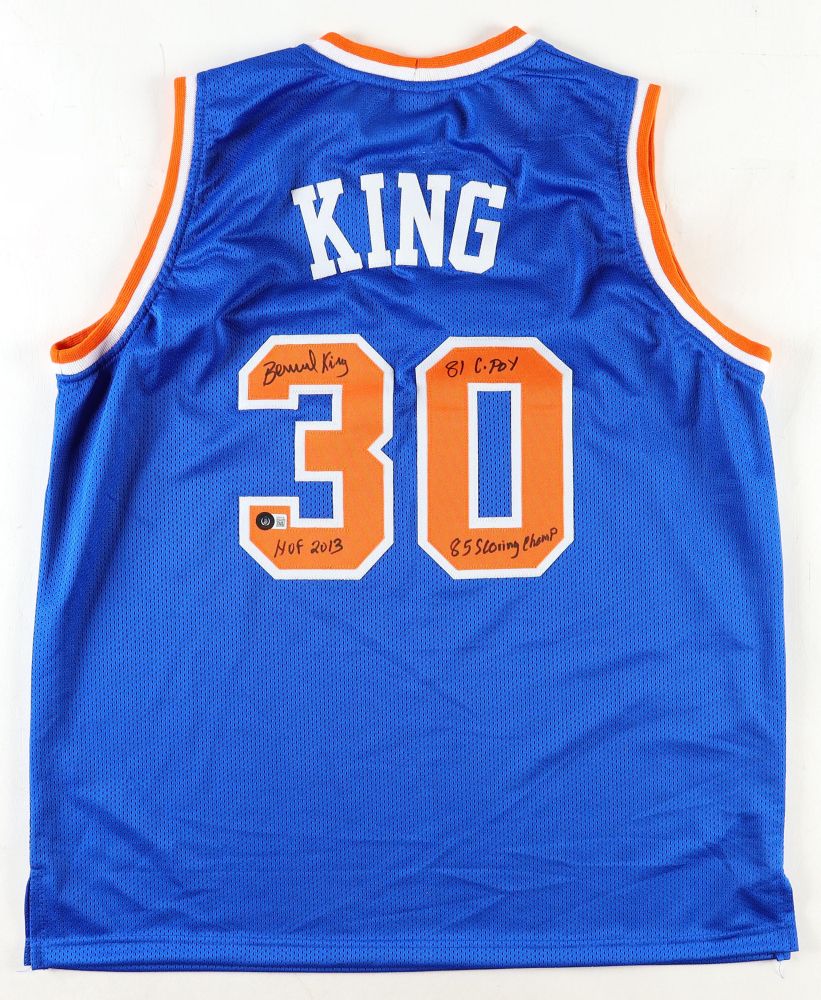 Bernard King Signed Jersey with Multiple Inscriptions (Beckett)