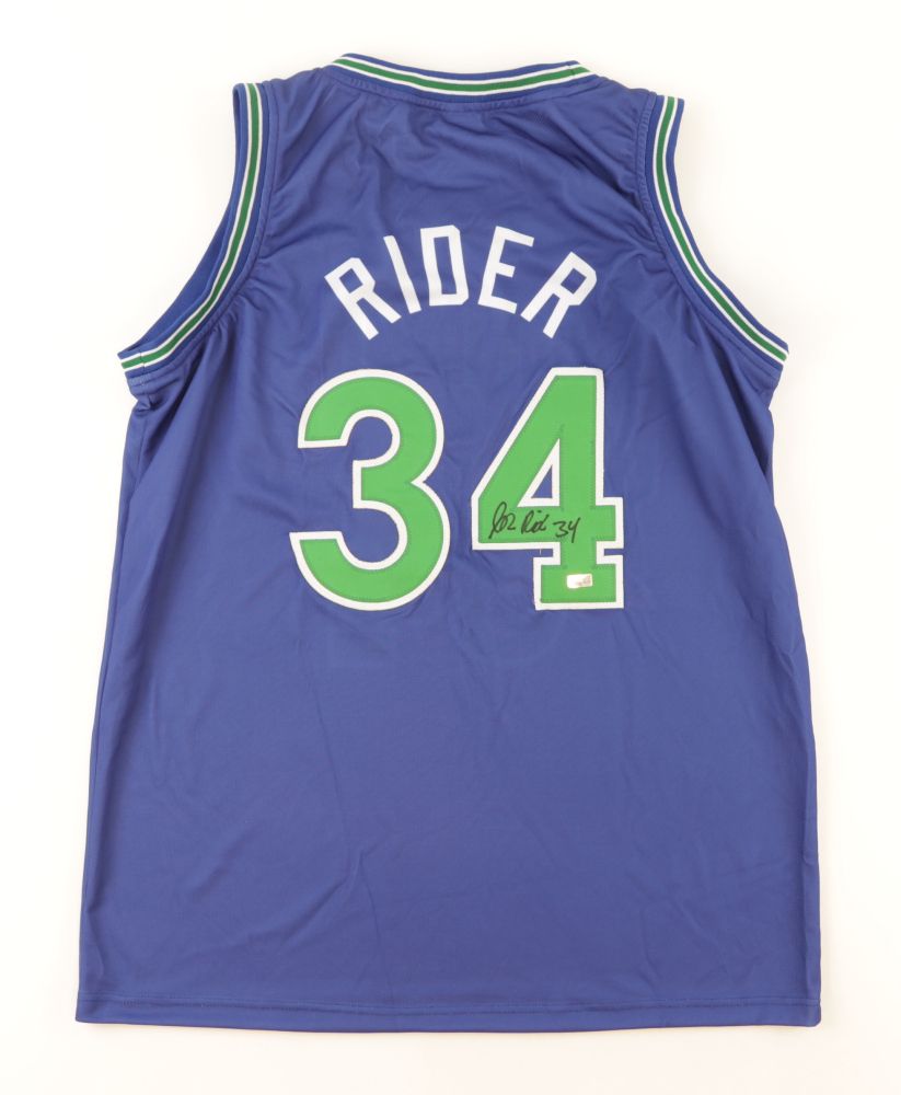 Isaiah Rider Signed Minnesota Timberwolves Jersey (Steiner)