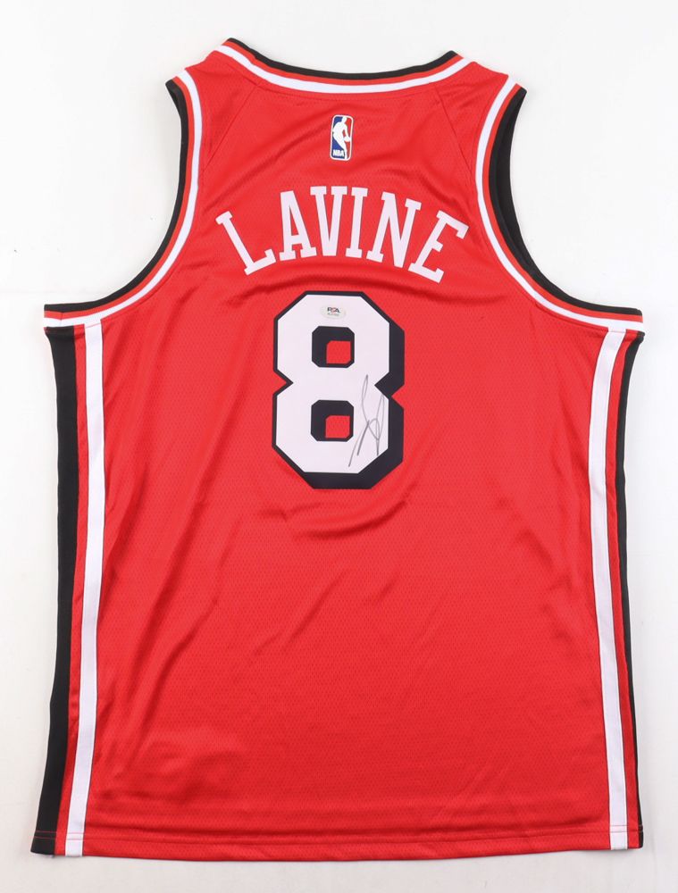 Zach LaVine Signed Nike Bulls  Jersey (PSA)