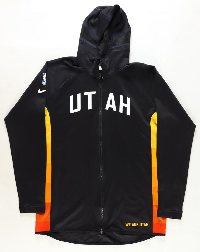 2019-2020 Utah Jazz Team-Issued Nike Black City Jacket (Fanatics)