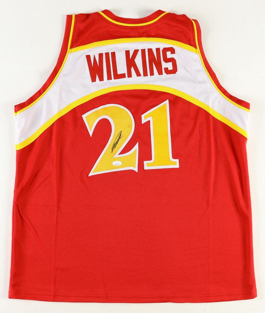 Dominique Wilkins Signed Atlanta Hawks Jersey (JSA)
