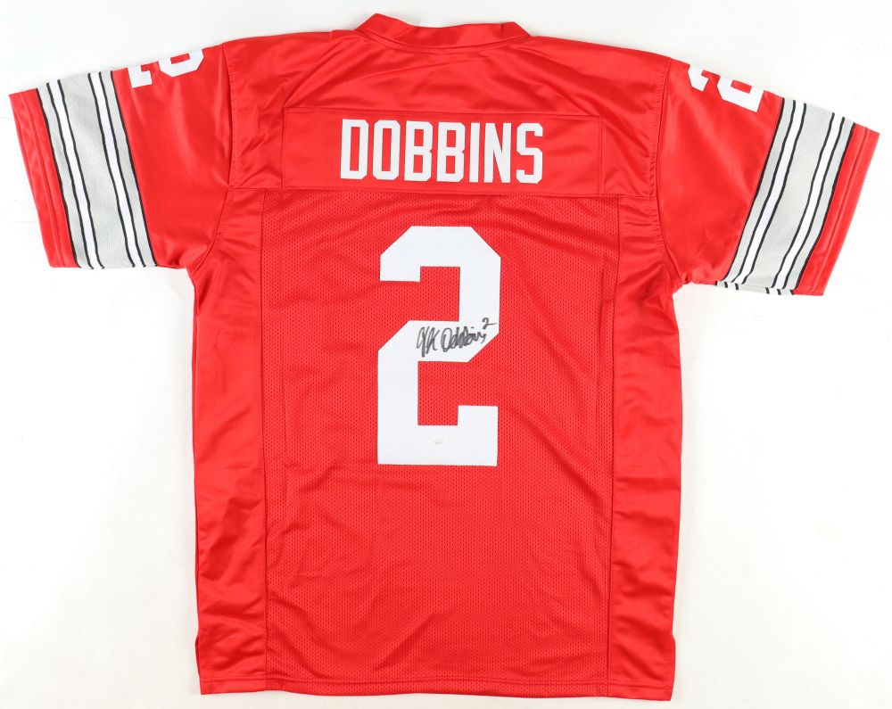 J. K. Dobbins Signed Ohio St Buckeyes Jersey (JSA)
