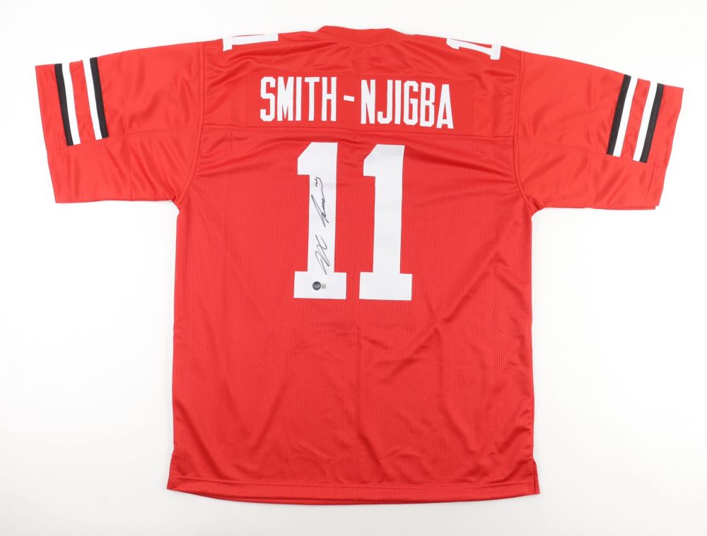 Jaxon Smith-Njigba Signed Ohio St Buckeyes Jersey (Beckett)