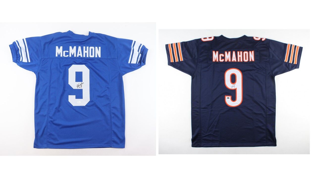 Jim McMahon Signed Chicago Bears Jersey (Schwartz) & Jim McMahon Signed BYU Cougars Jersey (JSA)