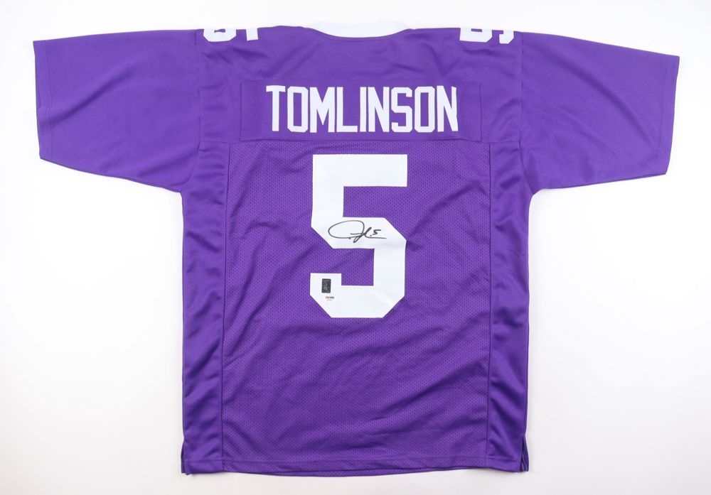 LaDainian Tomlinson Signed TCU Horned Frogs Jersey (PSA & Tomlinson )