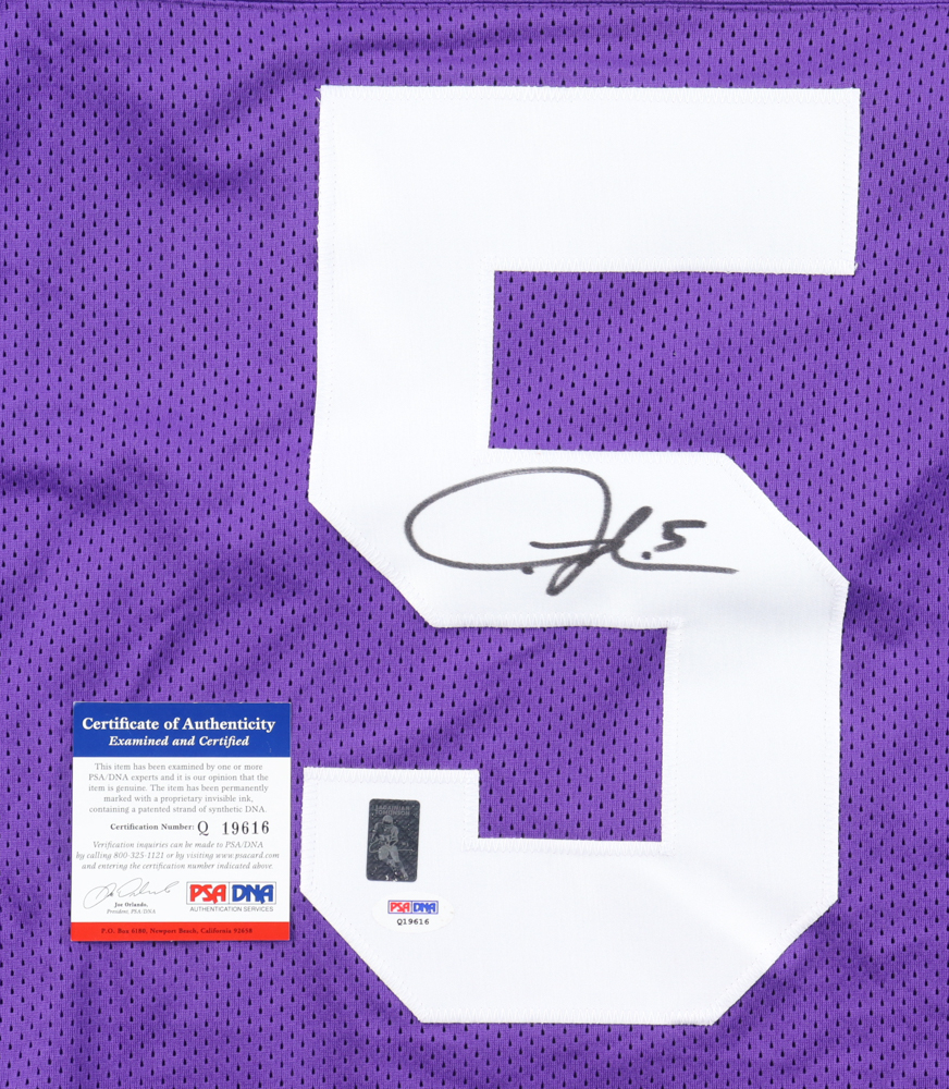LaDainian Tomlinson Signed TCU Horned Frogs Jersey (PSA & Tomlinson )