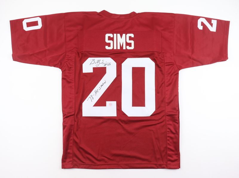 Billy Sims Signed Oklahoma Sooners Jersey Inscribed "78 Heisman" (Gridiron Legends COA)
