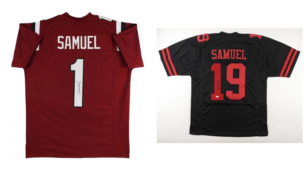 Deebo Samuel Signed San Francisco 49ers Jersey (PSA) & Deebo Samuel Signed South Carolina Gamecocks Jersey (JSA)