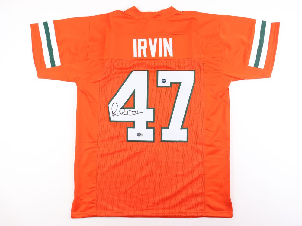 Michael Irvin Signed Miami Hurricanes Jersey (Beckett & Prova)
