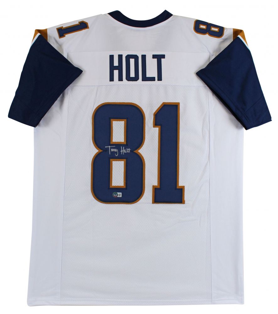 Torry Holt Signed St. Louis Rams Jersey (Beckett)