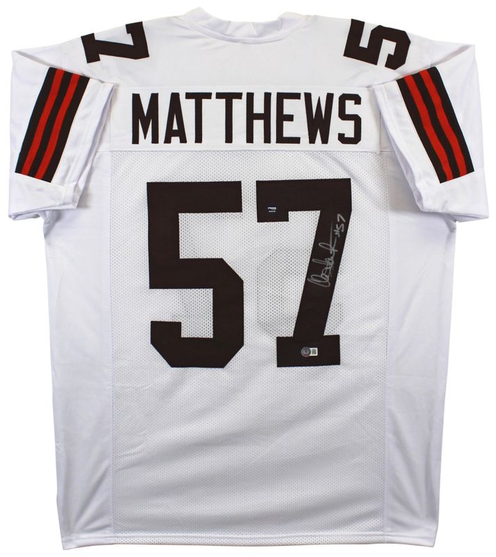 Clay Matthews Jr. Signed Cleveland Browns Jersey (Beckett & Prova)