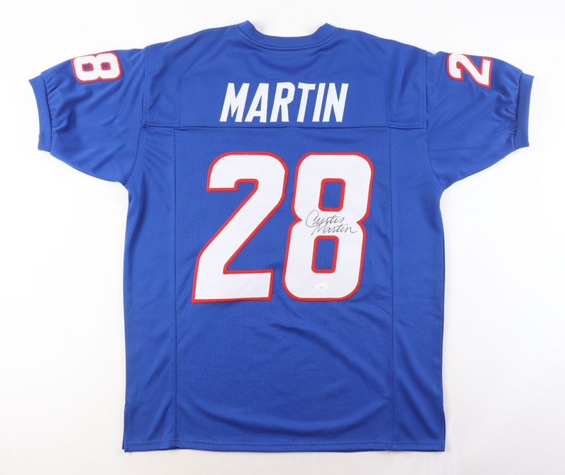 Curtis Martin Signed New England Patriots Jersey (Schwartz)