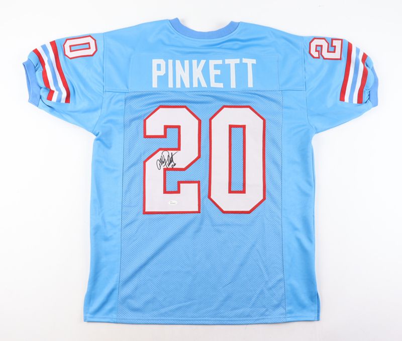 Allan Pinkett Signed Houston Oilers Jersey (JSA)