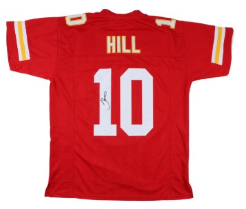 Tyreek Hill Signed Chiefs 8x10 Photo (JSA) & Tyreek Hill Signed Kansas City Chiefs Jersey (JSA)