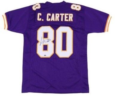 Cris Carter Signed Minnesota Vikings Jersey (Schwartz)