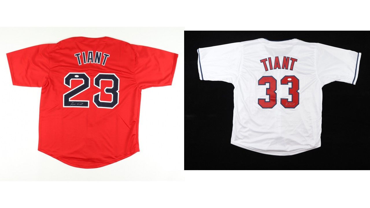 Luis Tiant Signed Boston Red Sox Jersey (JSA) & Luis Tiant Signed Cleveland Indians Jersey (JSA)