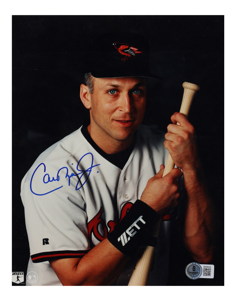 Cal Ripken Jr. Signed Baltimore Orioles 8x10 Photo (Beckett) & Frank Robinson Signed Baltimore Orioles 8x10 Photo (Beckett)