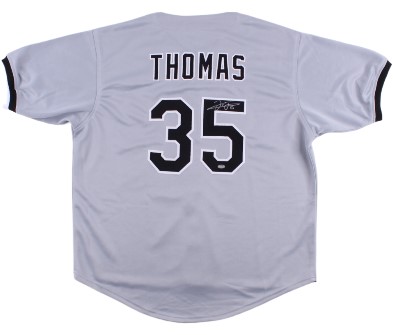 Frank Thomas Signed Auburn Tigers Jersey (Beckett) & Frank Thomas Signed Chicago White Sox Jersey (Schwartz)