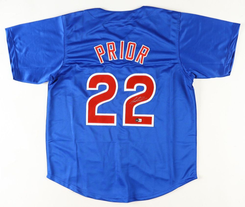 Mark Prior Signed Chicago Cubs Jersey (Beckett)