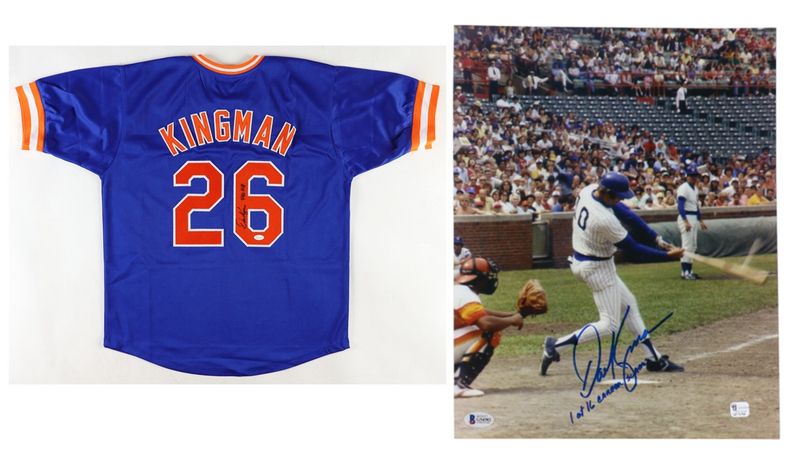 Dave Kingman Signed New York Mets Jersey Inscribed Dave Kingman Signed New York Mets Jersey Inscribed "442 HR" (JSA) & Dave Kingman Signed Chicago Cubs 11x14 Photo Inscribed "1 of 16 Career Grand Slams" (Beckett)