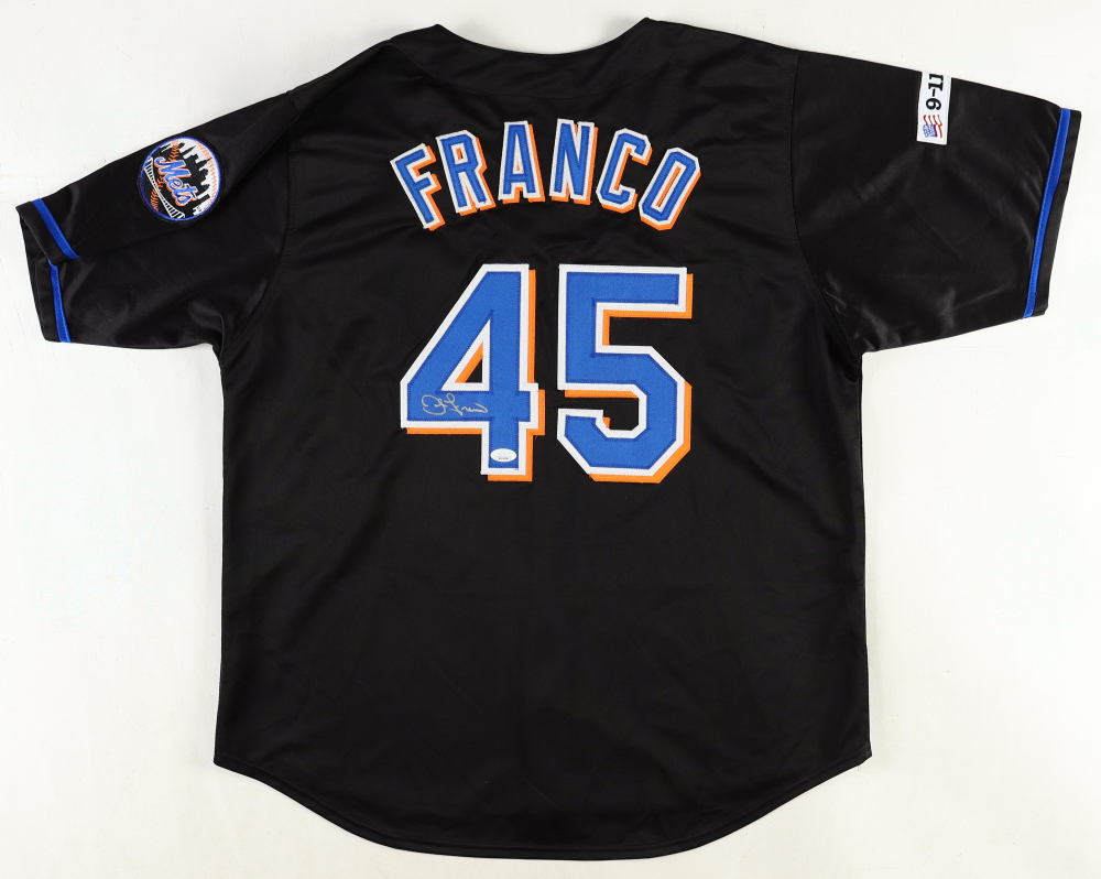 Tom Seaver Signed New York Mets Custom Framed Photo Display (JSA) & John Franco Signed New York Mets Jersey (JSA)