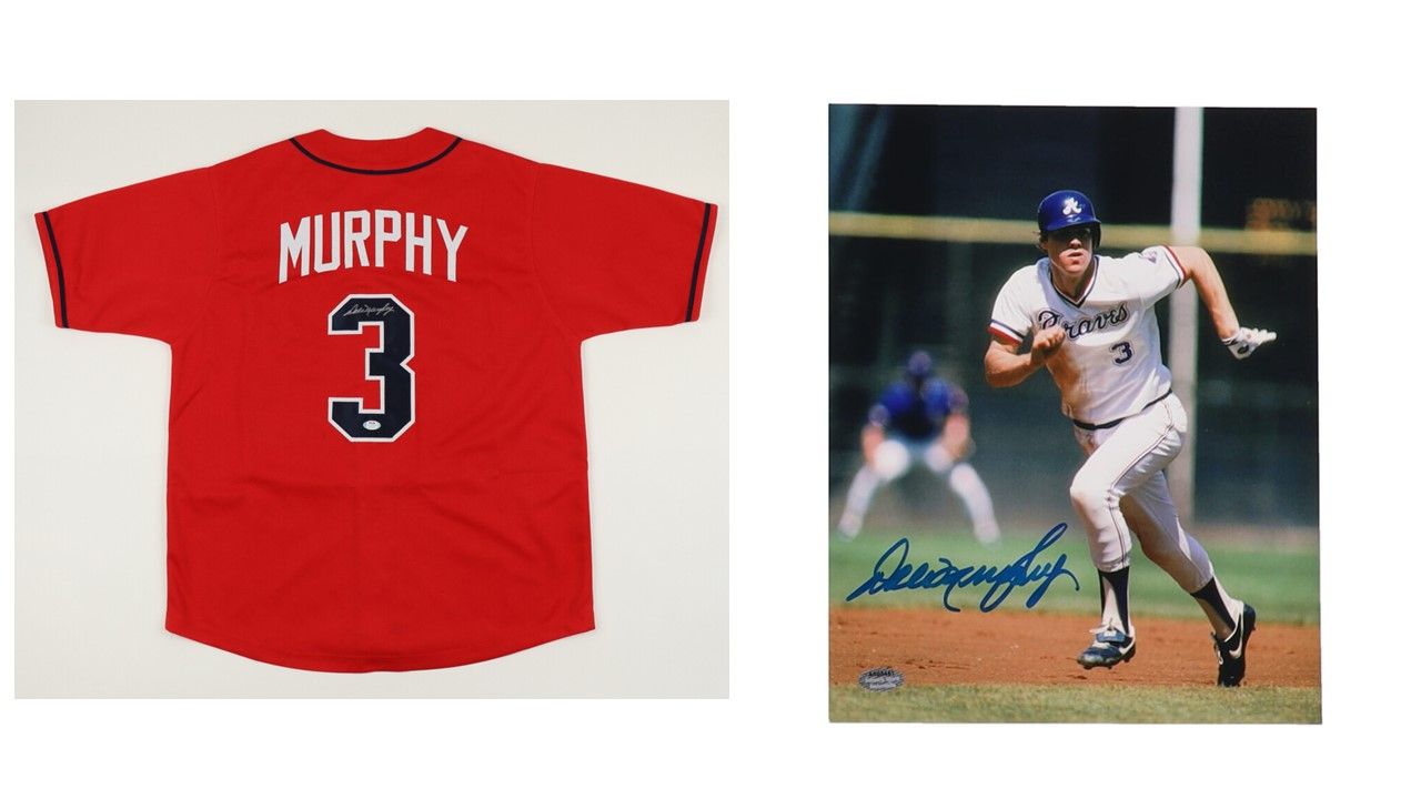 Dale Murphy Signed Atlanta Braves Jersey (PSA) and Dale Murphy Signed Atlanta Braves 8x10 Photo (Schwartz)