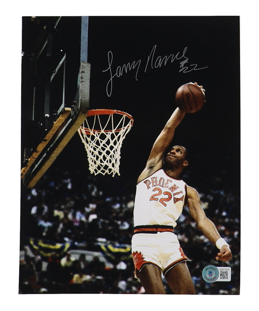 Tom Chambers Signed Phoenix Suns Jersey (JSA) & Larry Nance Signed Phoenix Suns 8x10 Photo (Beckett)