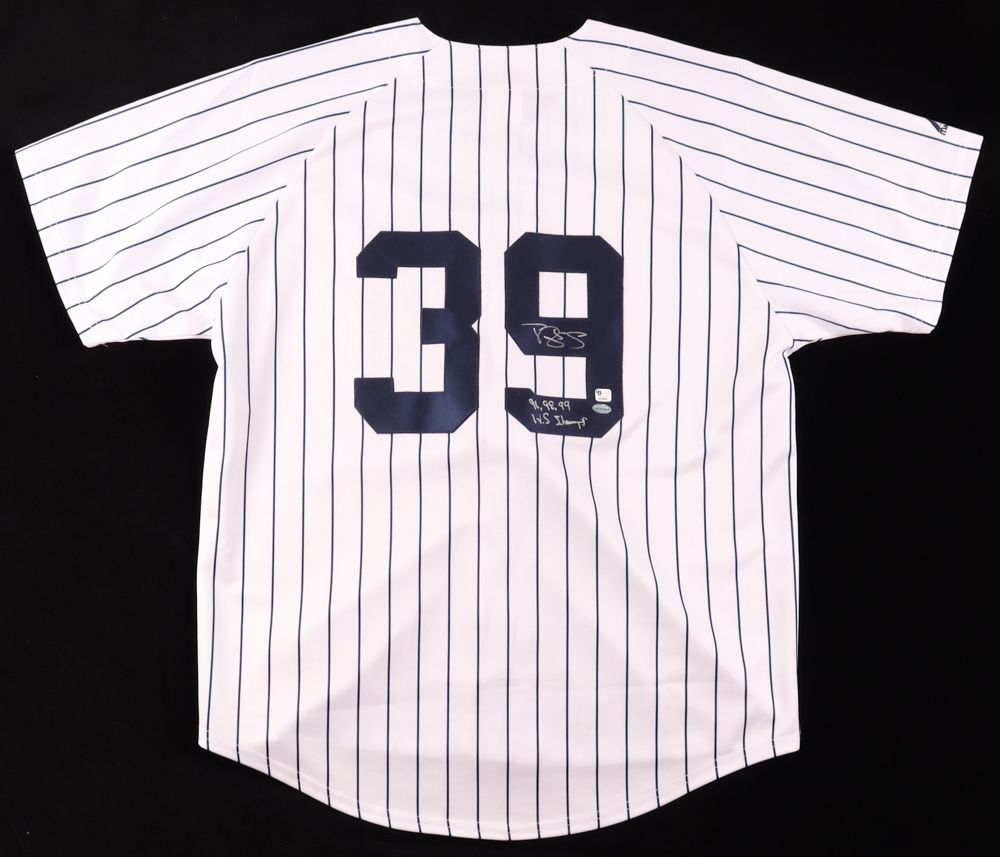 Darryl Strawberry Signed New York Yankees Jersey Inscribed "96, 98, 99 W.S. Champs" (Strawberry)