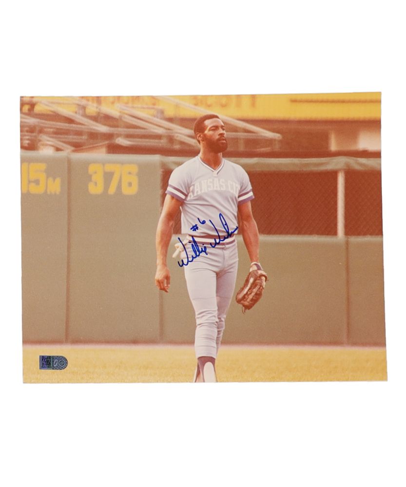 Willie Wilson Signed Kansas City Royals 8x10 Photo (AIV)