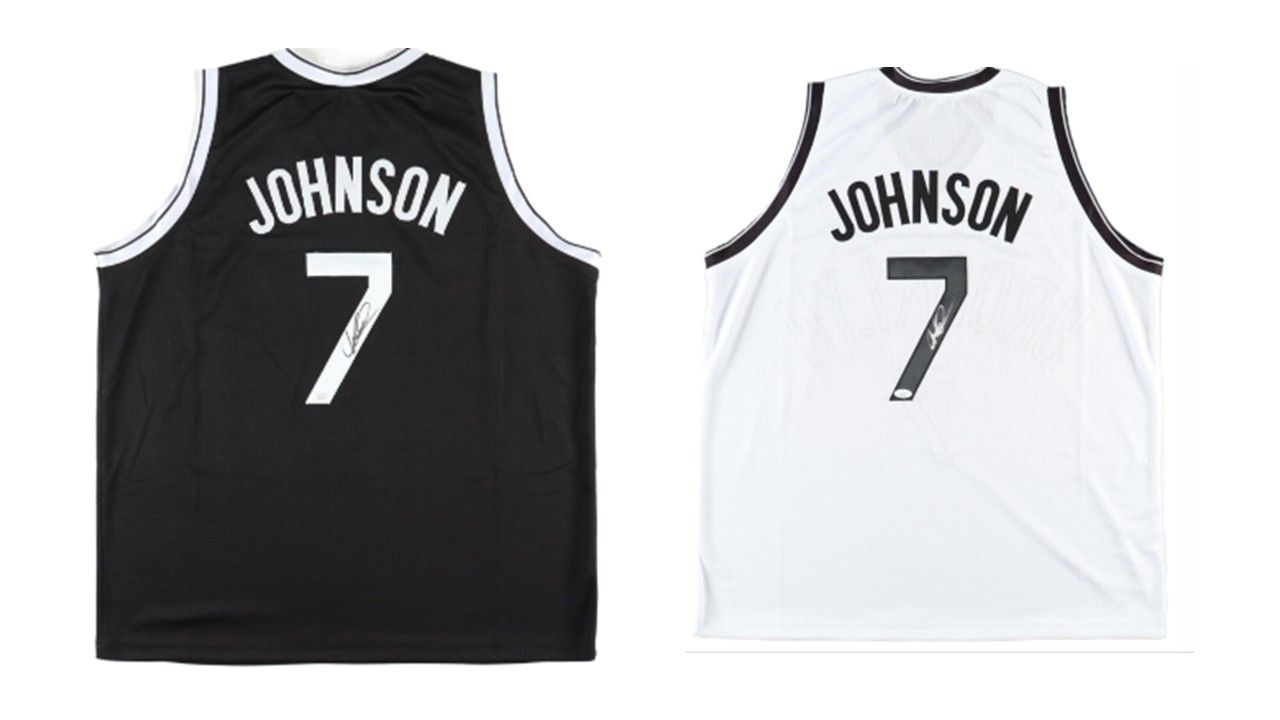 Joe Johnson Signed Brooklyn Nets Jersey (JSA) and Joe Johnson Signed Brooklyn Nets Jersey (JSA)