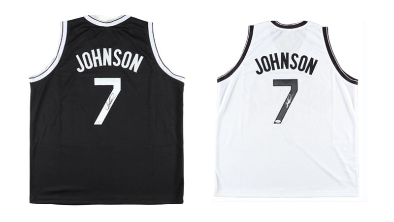 Joe Johnson Signed Brooklyn Nets Jersey (JSA) and Joe Johnson Signed Brooklyn Nets Jersey (JSA)