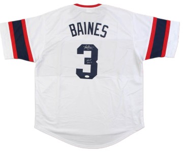 Harold Baines Signed Chicago White Sox Jersey Inscribed 