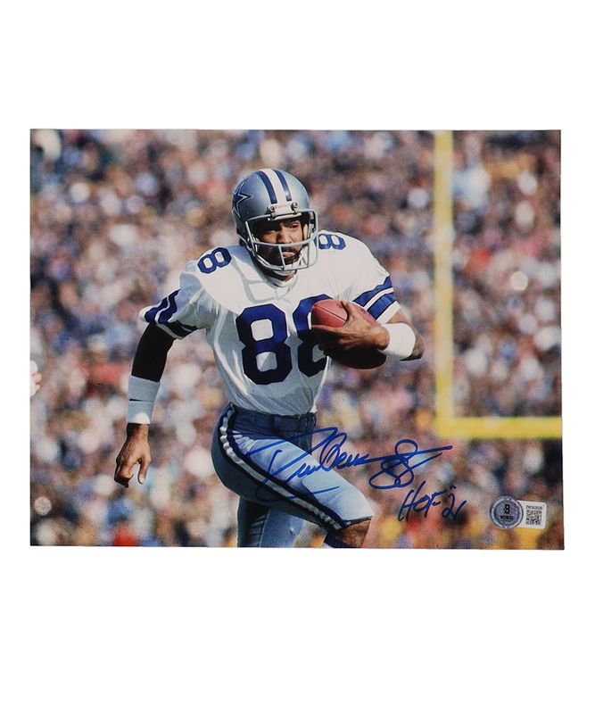 Drew Pearson Signed Dallas Cowboys 8x10 Photo Inscribed "HOF 21" (Beckett) & Billy Joe DuPree Signed Dallas Cowboys Jersey (JSA)