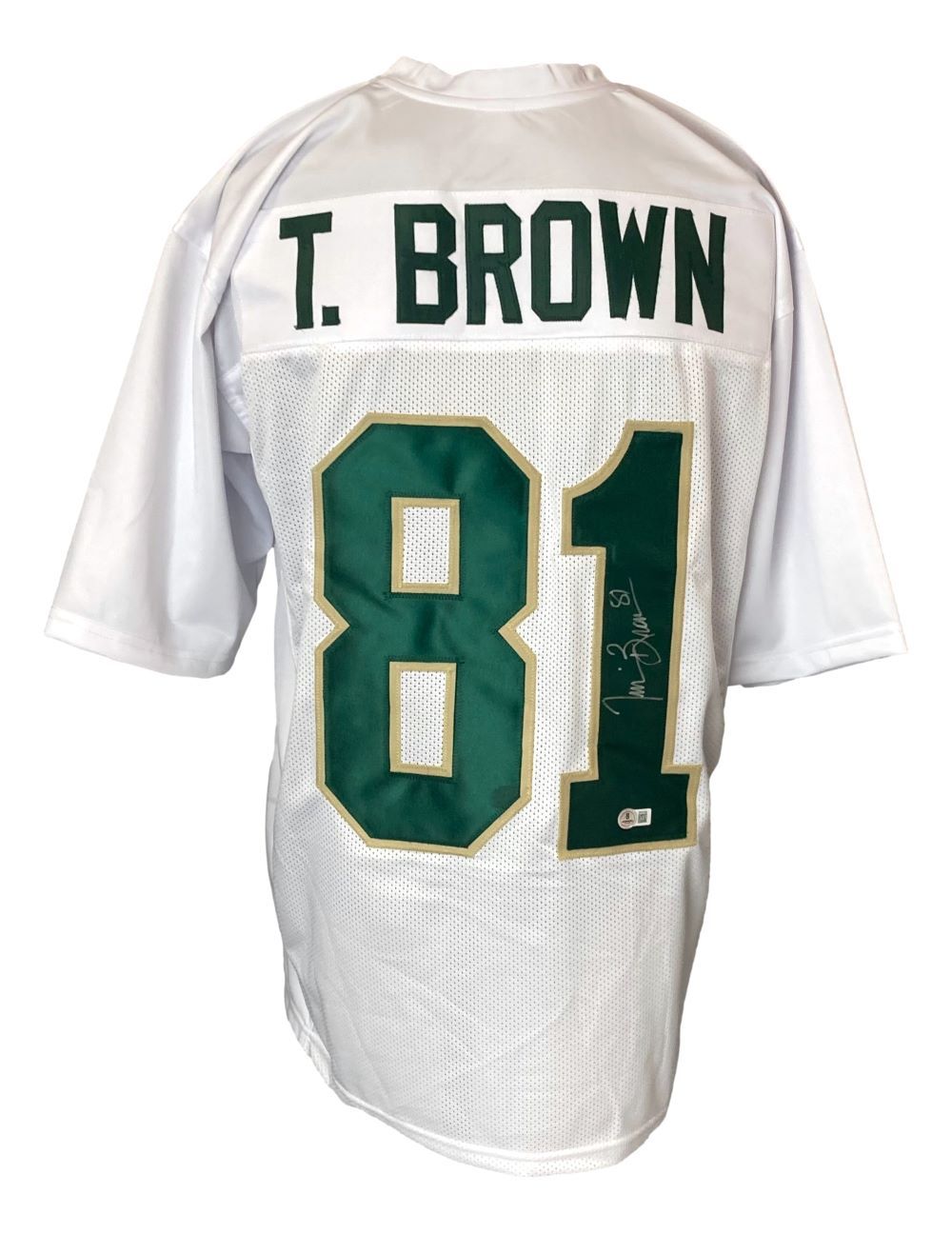 Tim Brown Signed Notre Dame Fighting Irish Jersey (Beckett)