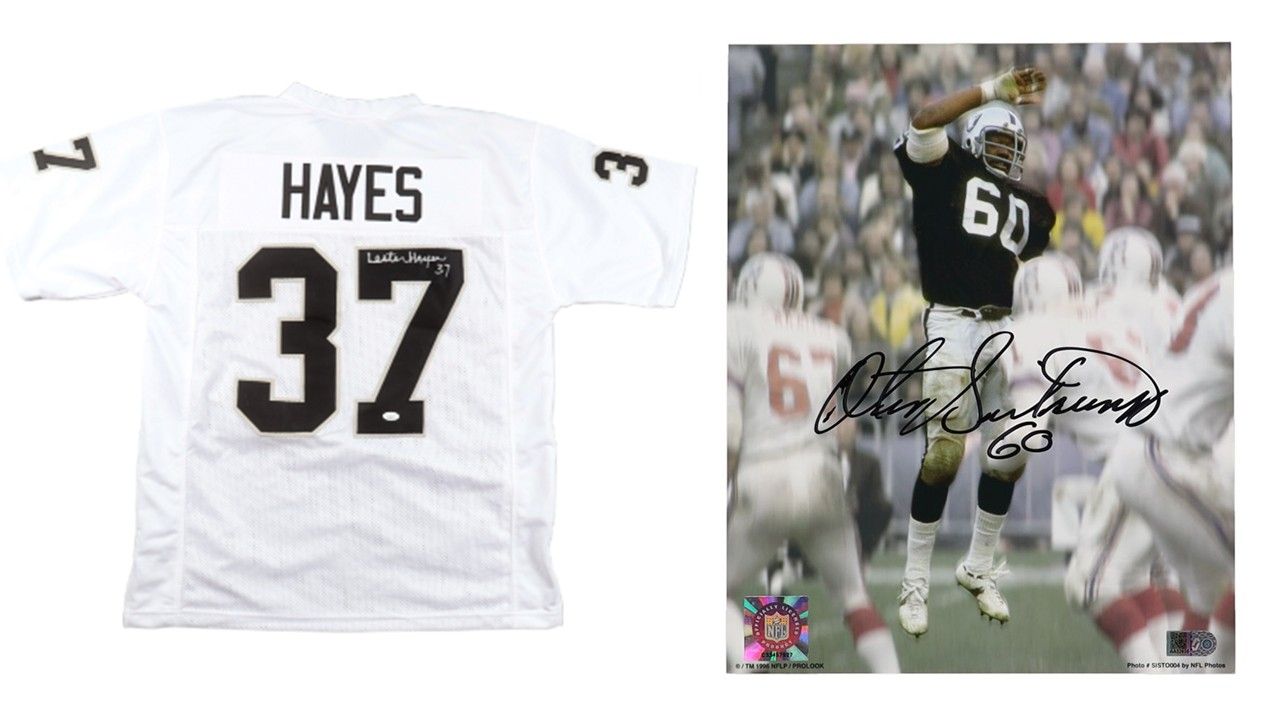 Lester Hayes Signed Oakland Raiders Jersey (JSA) & Otis Sistrunk Signed Oakland Raiders 8x10 Photo (AIV)