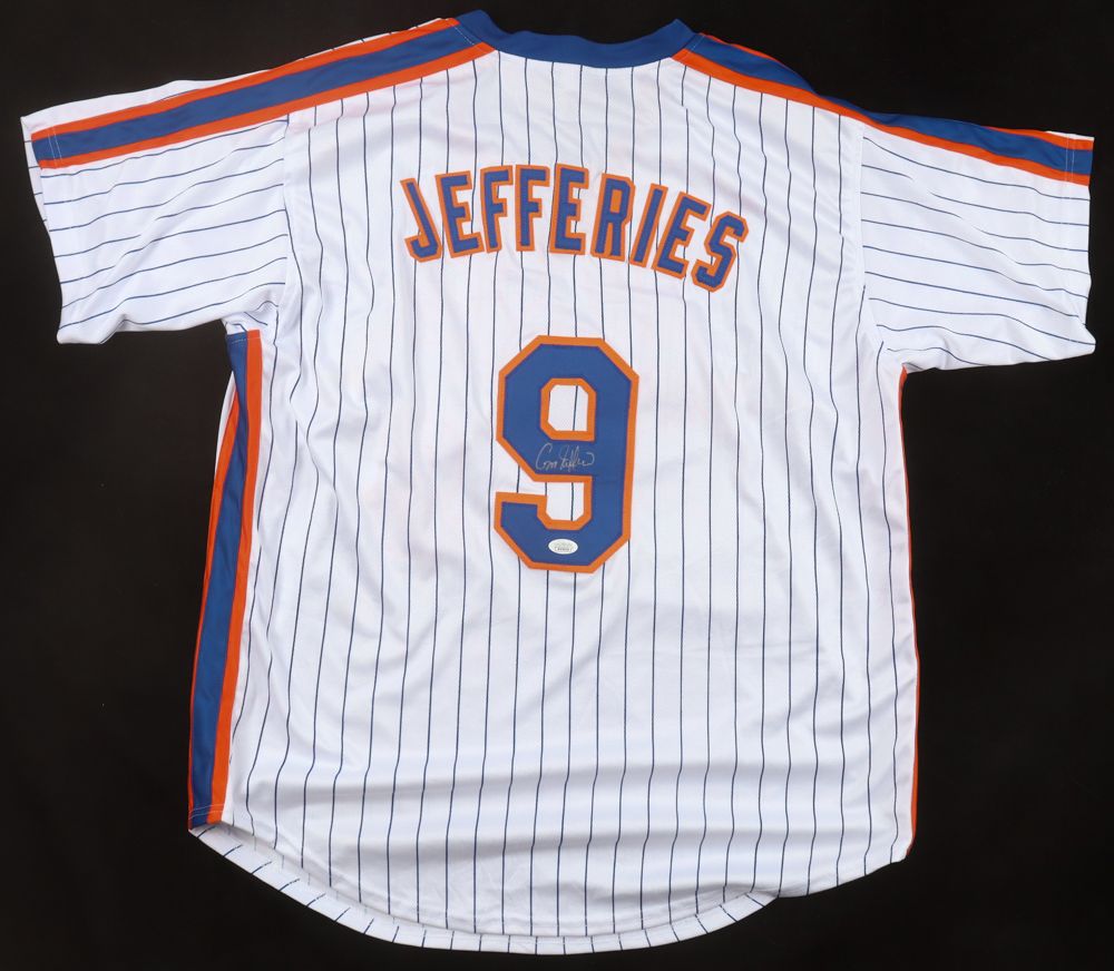 Gregg Jefferies Signed New York Mets Jersey (JSA)