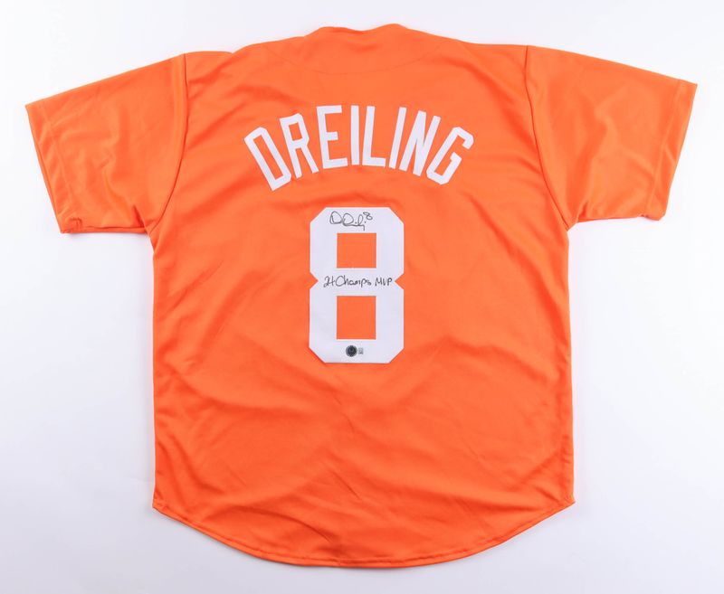 Dylan Dreiling Signed Tennessee Vols Jersey Inscribed "24 Champs MVP" (Beckett)
