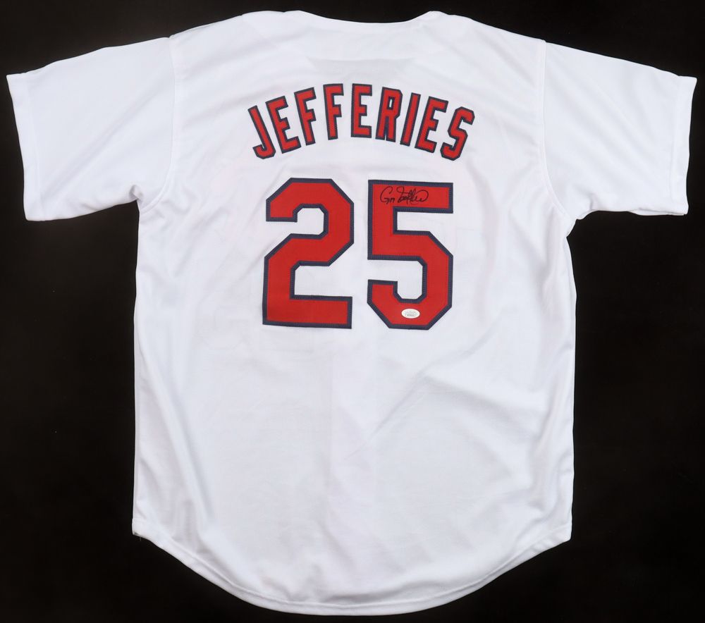 Gregg Jefferies Signed St Louis Cardinals Jersey (JSA)