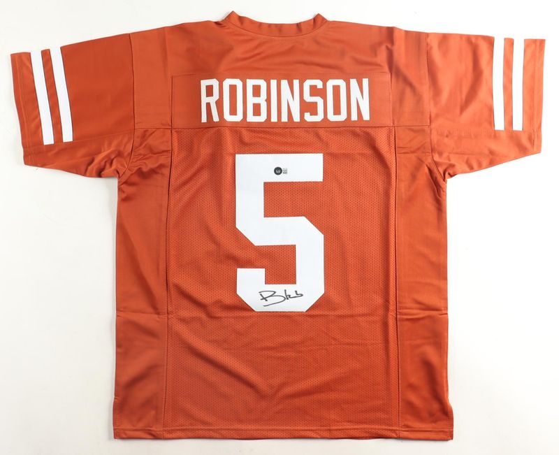 Bijan Robinson Signed Texas Longhorns Jersey (Beckett) Bijan Robinson Signed Texas Longhorns Jersey (Beckett)