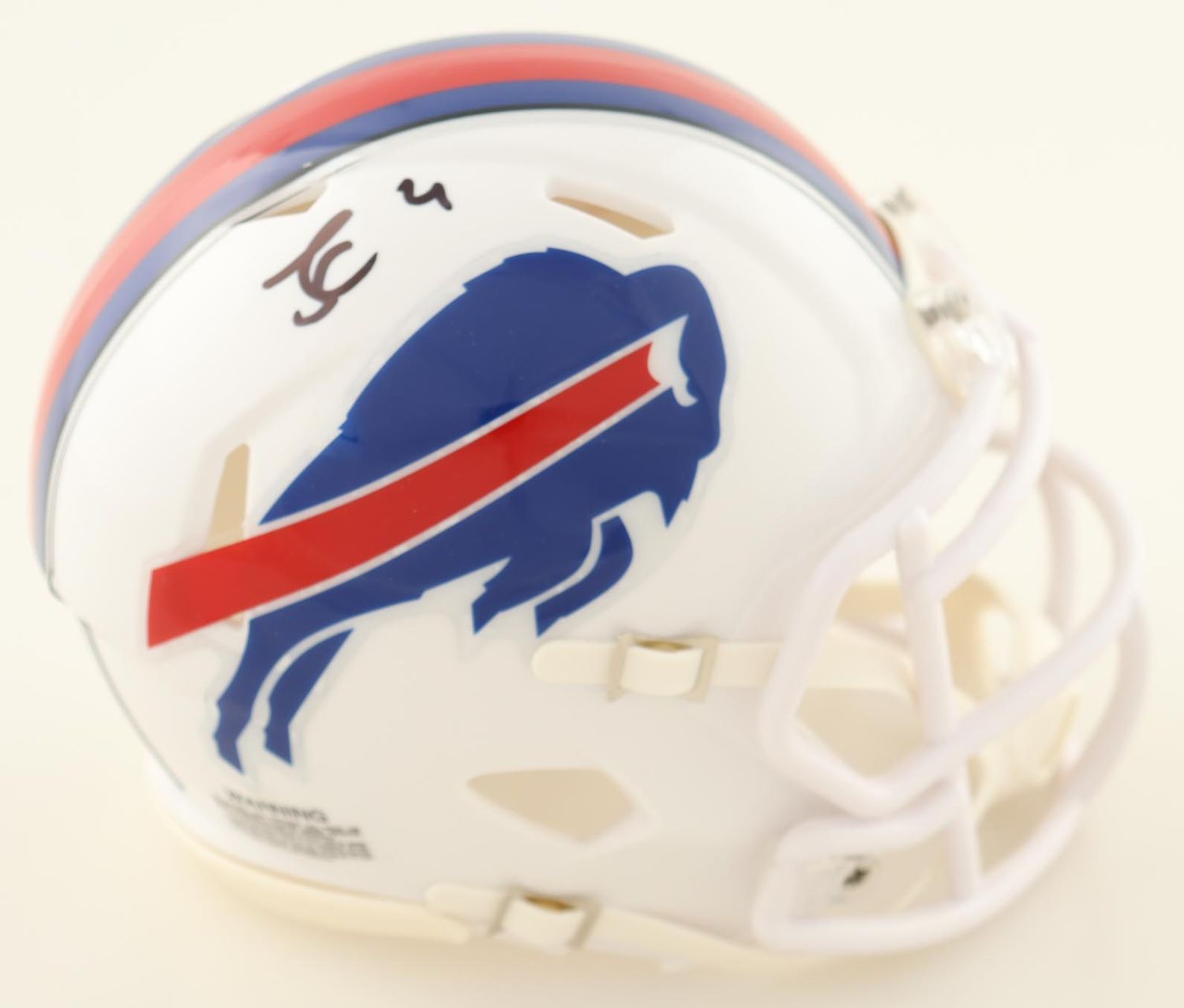 James Cook Signed Buffalo Bills Speed Mini Helmet (TSE)
