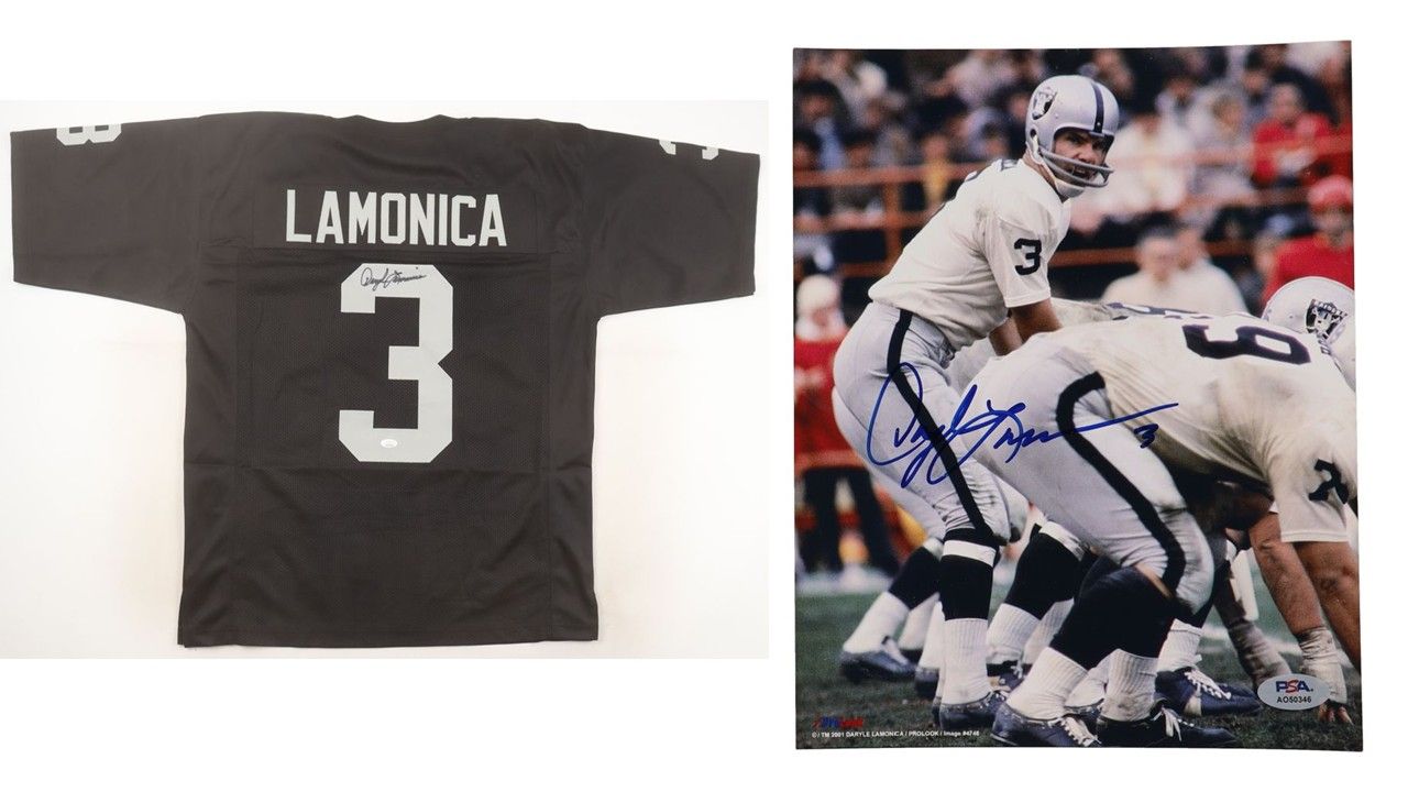 Rich Gannon Signed Oakland Raiders Jersey (JSA & PIA) &Daryle Lamonica Signed Jersey (JSA) & Daryle Lamonica Signed Oakland Raiders 8x10 Photo (PSA)