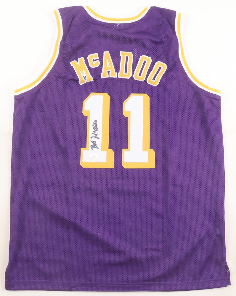 Bob McAdoo Signed Los Angeles Lakers Jersey (JSA)