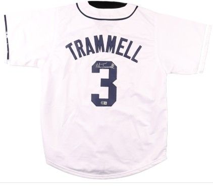 Alan Trammell Signed Detroit Tigers Jersey (Beckett)