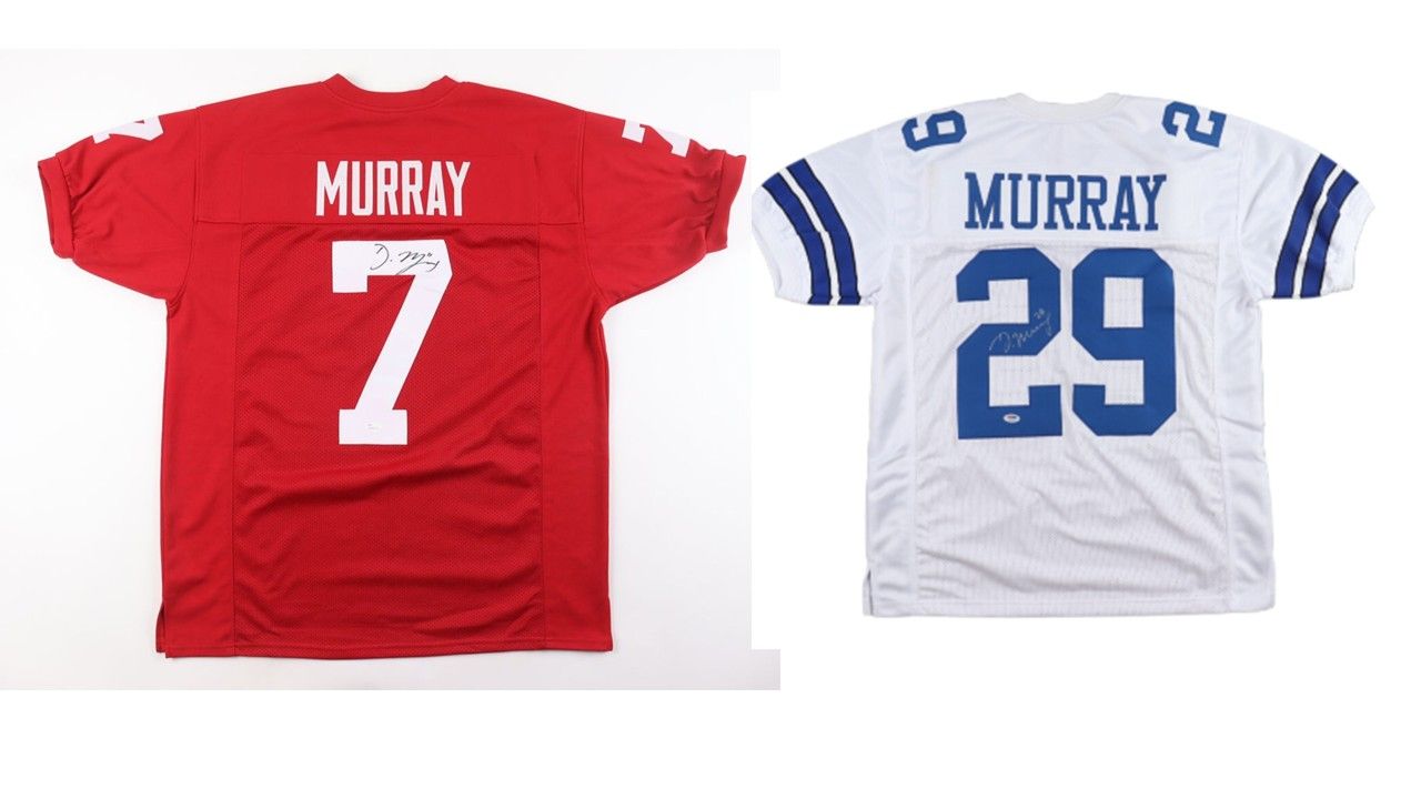 DeMarco Murray Signed Oklahoma Sooners Jersey (JSA) & DeMarco Murray Signed Dallas Cowboys Jersey (PSA)