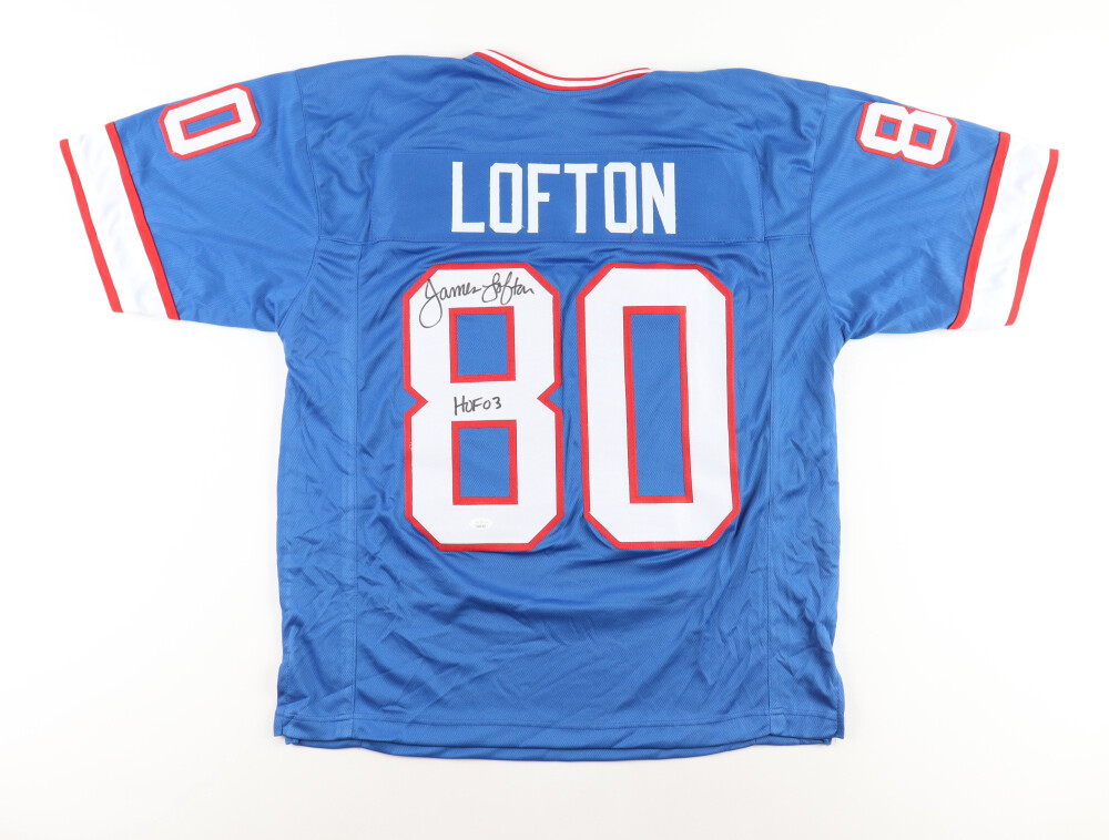 James Lofton Signed Buffalo Bills Jersey Inscribed "HOF 03" (JSA)