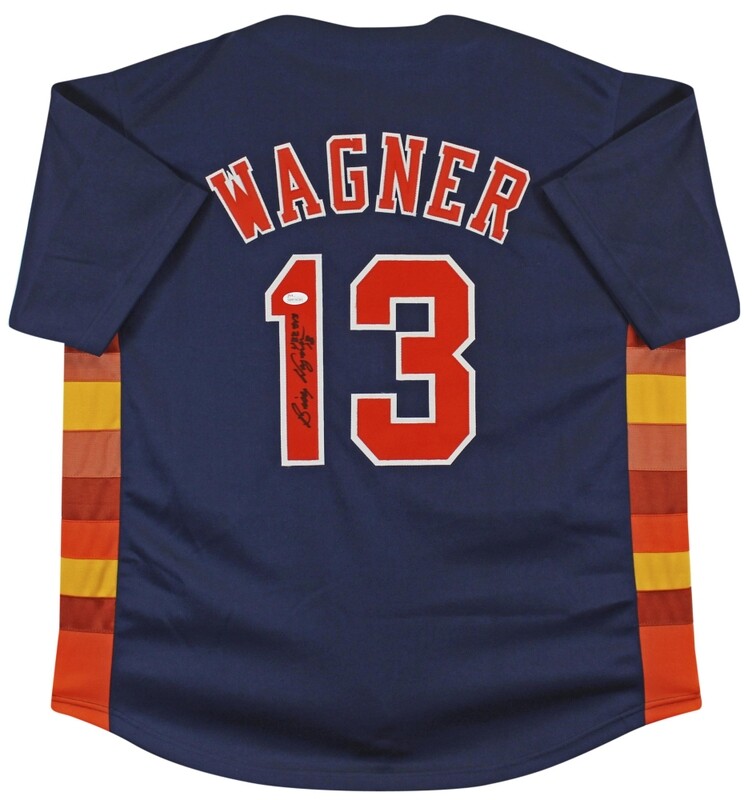 Billy Wagner Signed Houston Astros Jersey Inscribed Billy Wagner Signed Houston Astros Jersey Inscribed "422 Svs" (JSA)