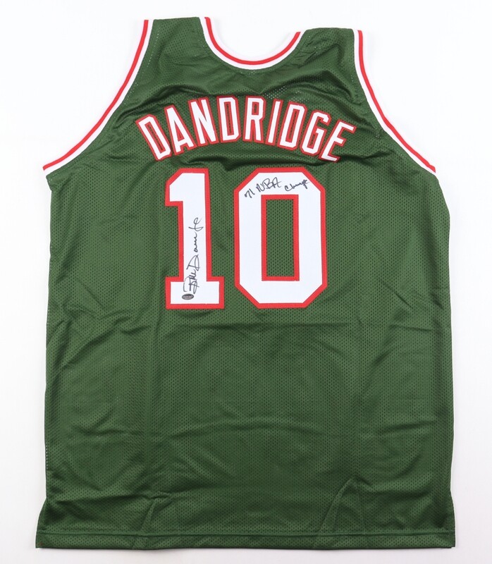 Bob Dandridge Signed Milwaukee Bucks Jersey Inscribed Bob Dandridge Signed Milwaukee Bucks Jersey Inscribed "71 NBA Champs" (Schwartz)